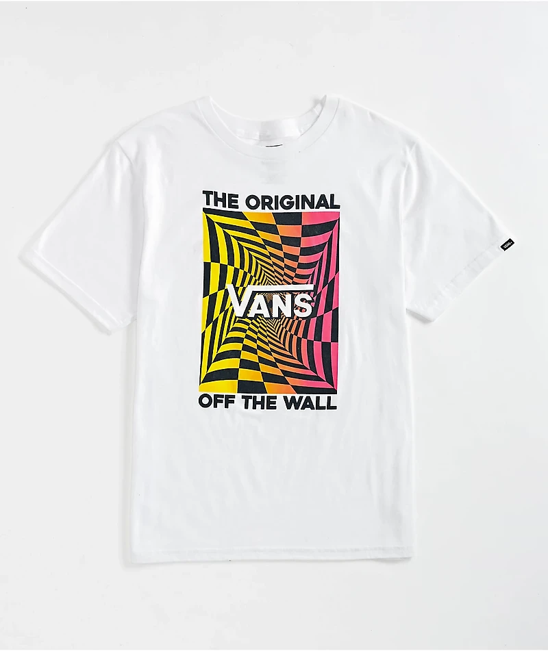 Vans Kids Checking White T-Shirt