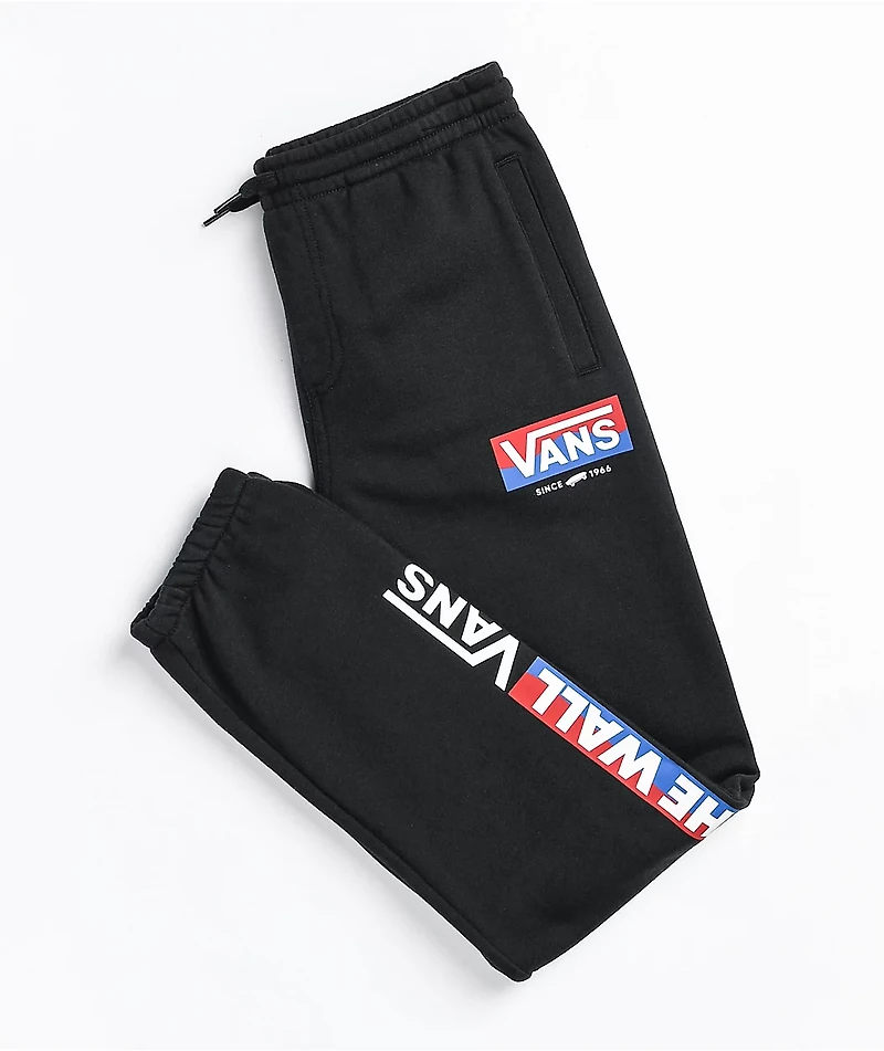 Vans Kids Easy Logo Black Jogger Sweatpants