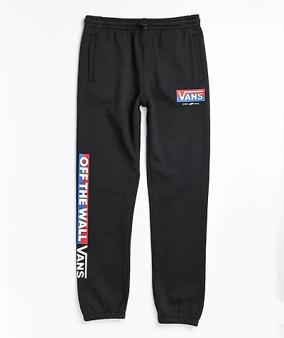Vans Kids Easy Logo Black Jogger Sweatpants