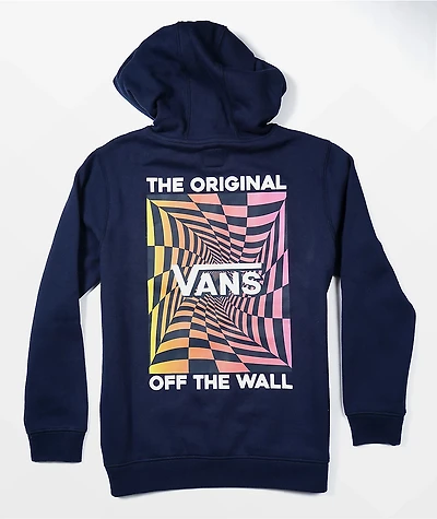 Vans Kids Gradient Checking Navy Hoodie