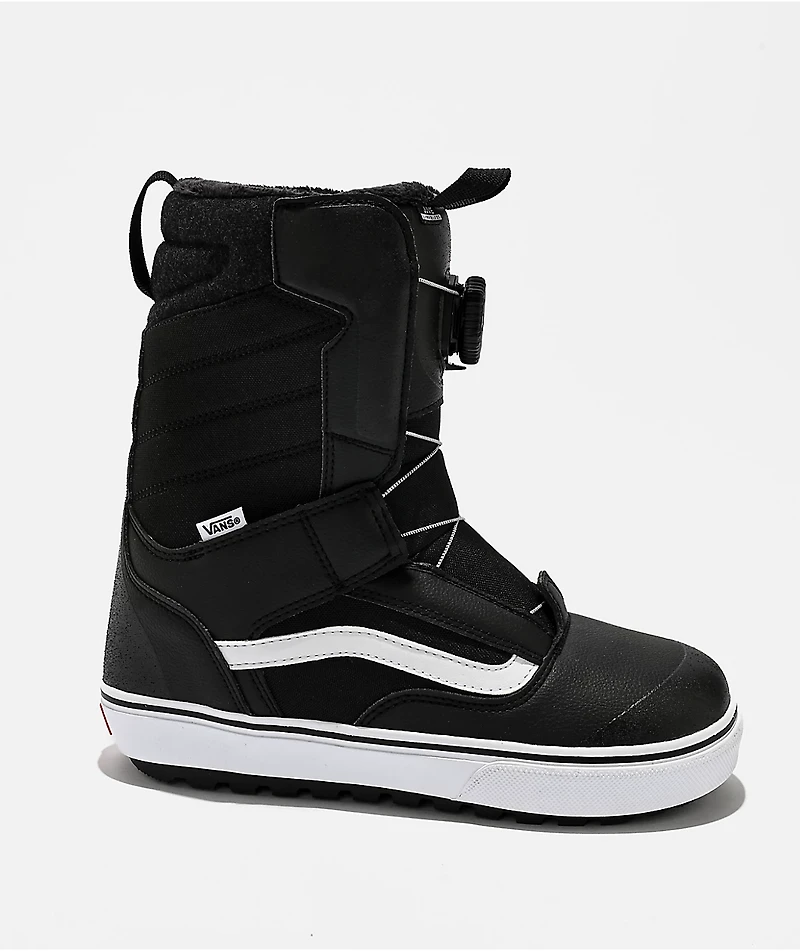 Vans Kids Juvie Linerless Black & White Snowboard Boots 2026