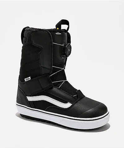 Vans Kids Juvie Linerless Black & White Snowboard Boots 2026