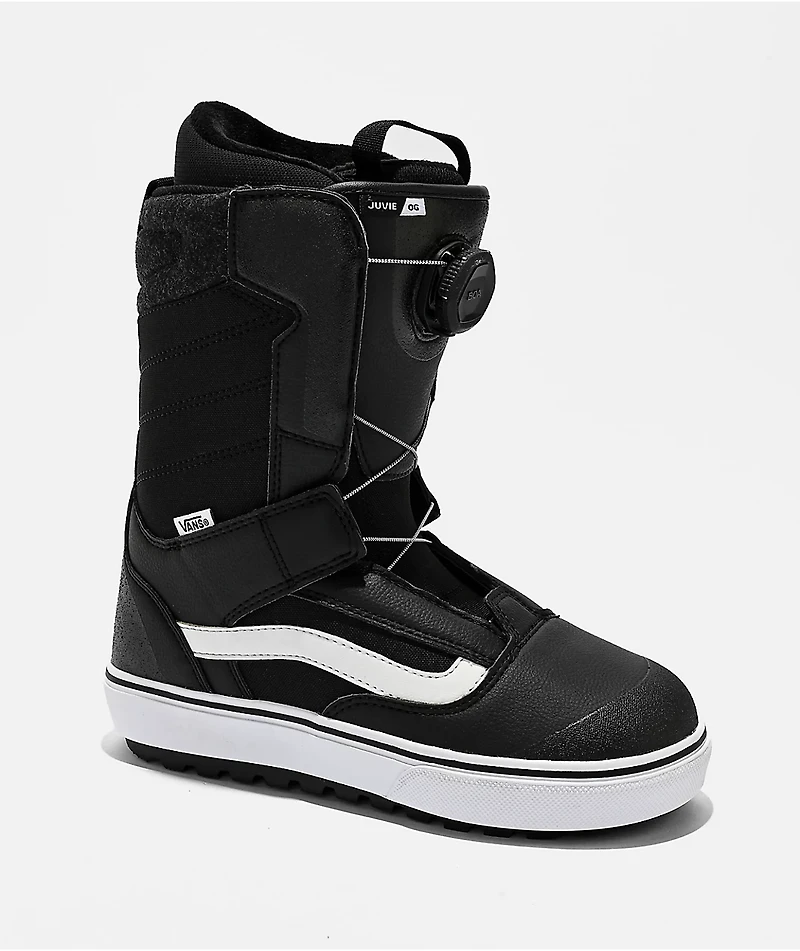 Vans Kids Juvie OG Black & White Snowboard Boots 2026