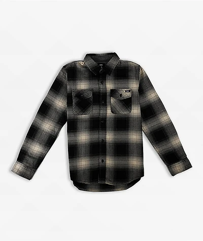 Vans Kids Monterey III Black & Grey Flannel Shirt