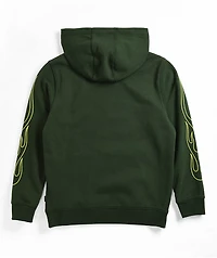 Vans Kids Neon Flames Green Hoodie
