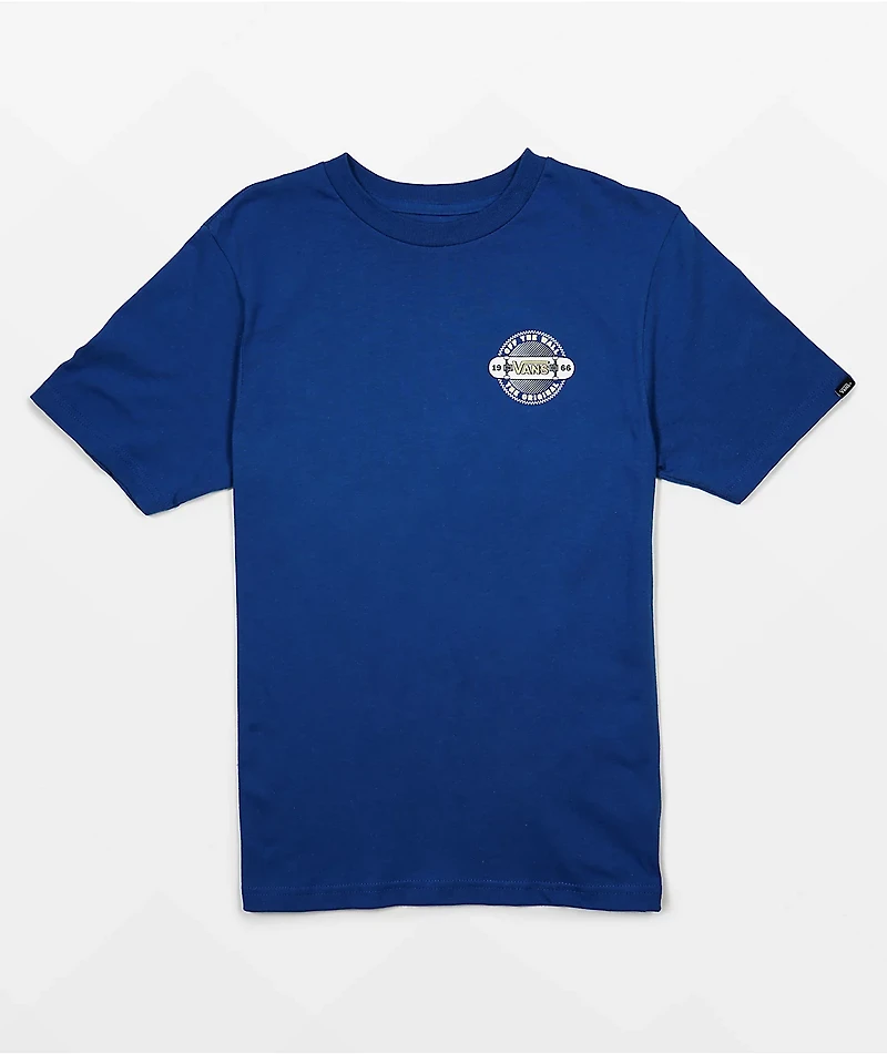 Vans Kids Off The Wall Blue T-Shirt