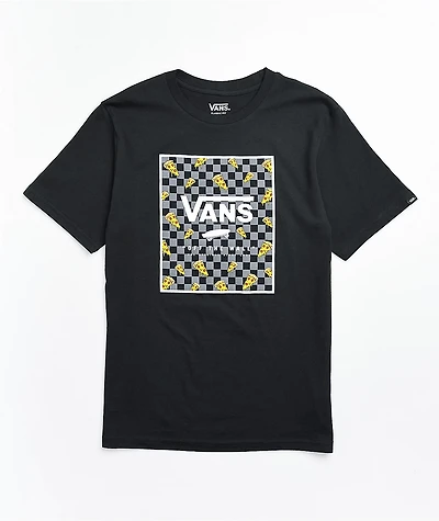 Vans Kids Pizza Print Box Black T-Shirt