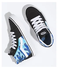 Vans Kids Sk8-Hi Camo Flame Blue Ice Skate Shoes