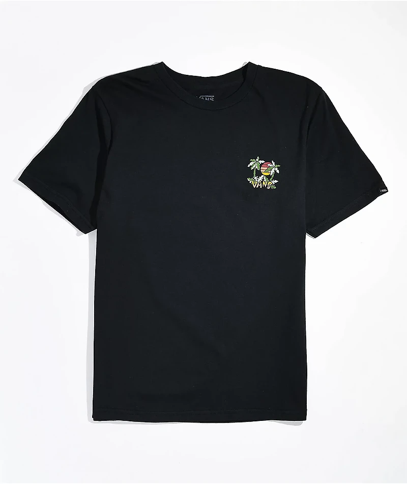 Vans Kids Tiki Palms Black T-Shirt