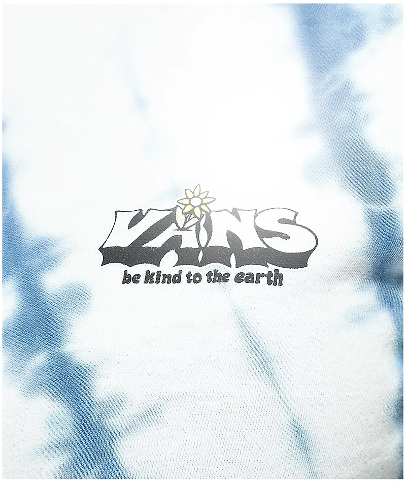 Vans Kind Hugz Navy Tie Dye Crop T-Shirt