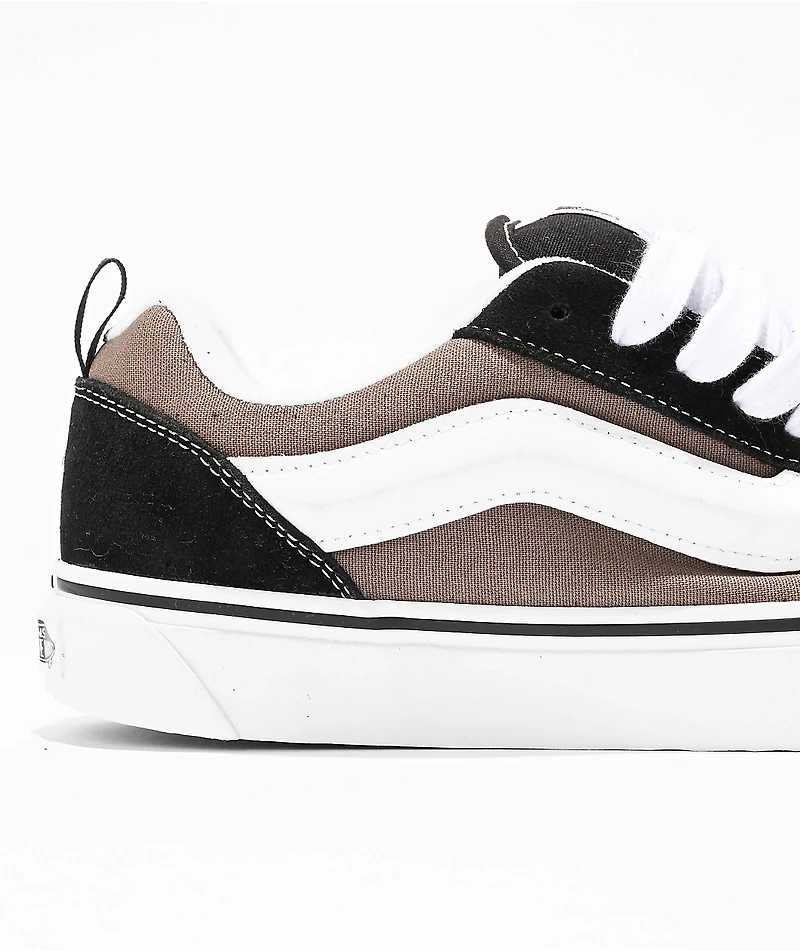 Vans Knu Skool 2 Tone Black & Grey Skate Shoes