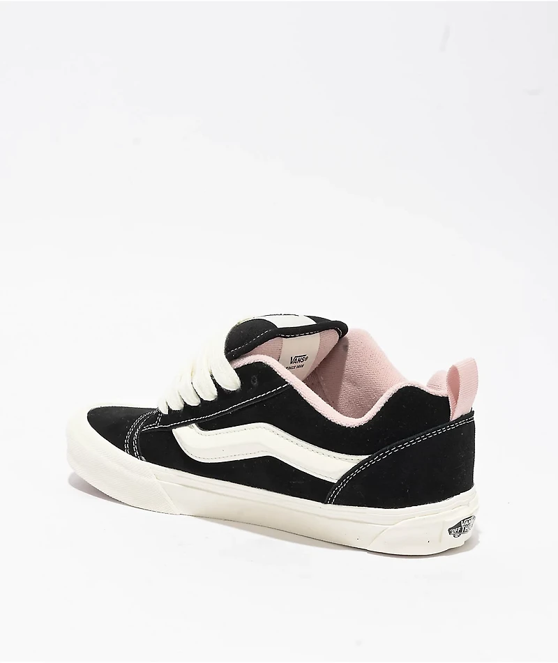 Vans Knu Skool Black & Sepia Rose Skate Shoes