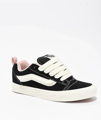 Vans Knu Skool Black & Sepia Rose Skate Shoes