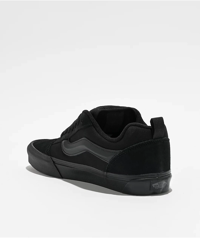 Vans Knu Skool Black Mono Skate Shoes