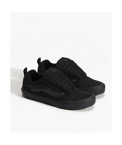 Vans Knu Skool Black Mono Skate Shoes