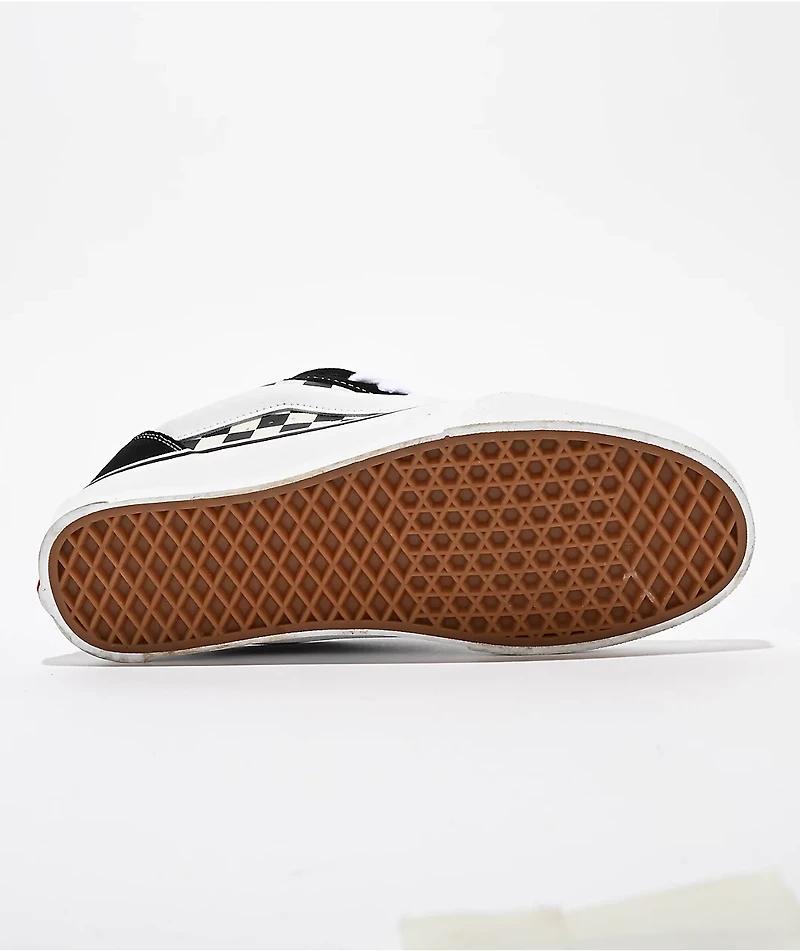 Vans Knu Skool Checkerboard Black & White Skate Shoes