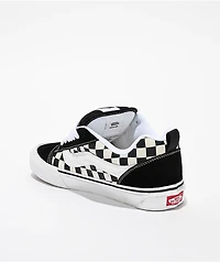 Vans Knu Skool Checkerboard Black & White Skate Shoes