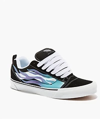 Vans Knu Skool Flame Black & Blue Skate Shoes