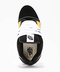 Vans Knu Skool Flame Black & Red Skate Shoes