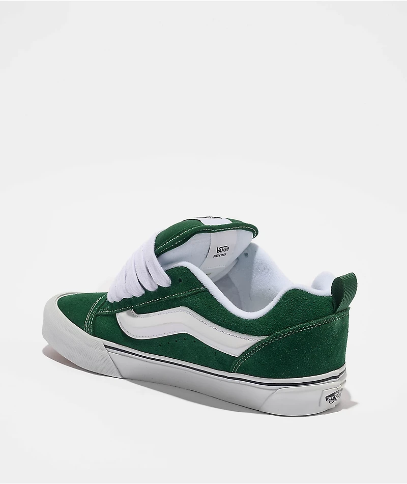 Vans Knu Skool Green & White Skate Shoes
