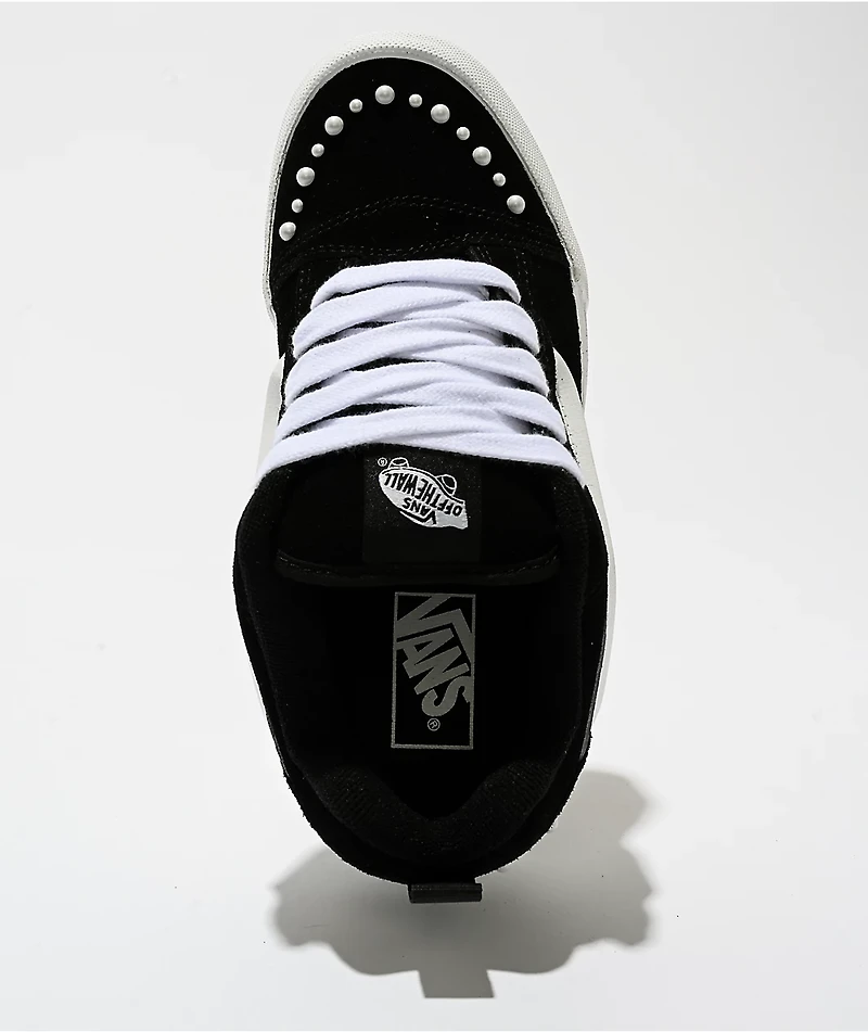 Vans Knu Skool Pearls Black & White Skate Shoes