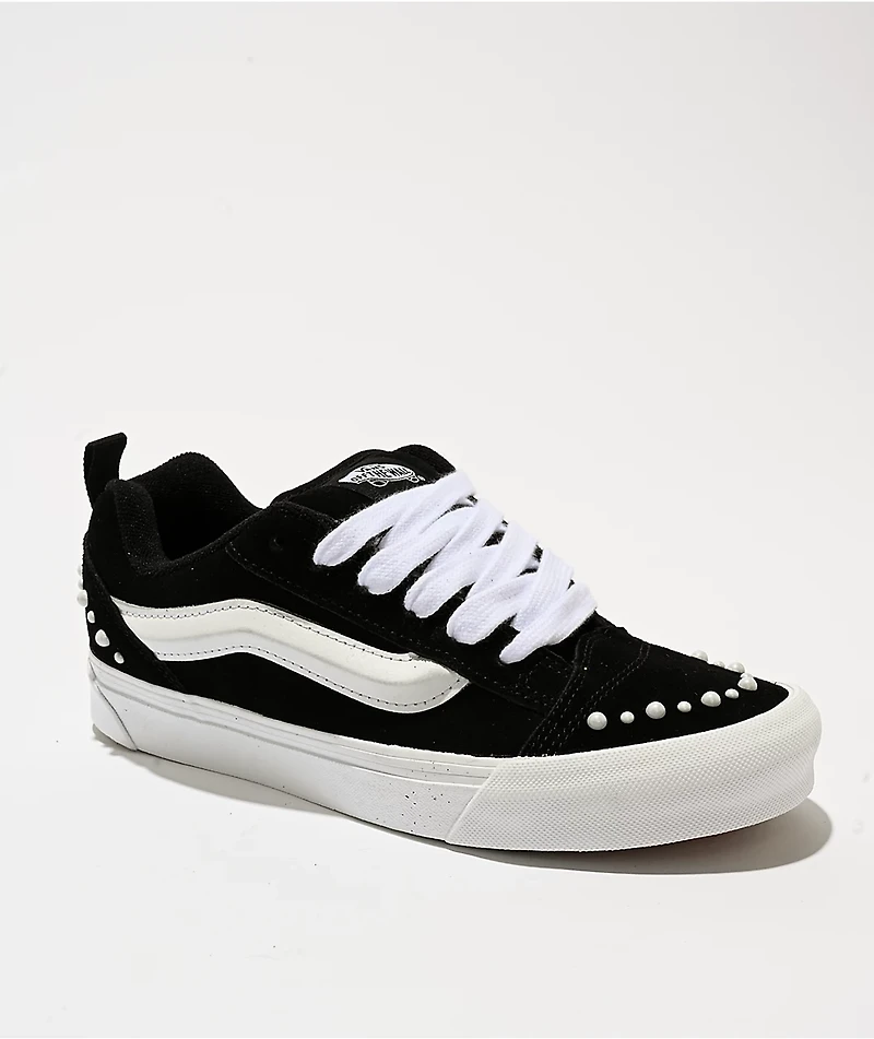 Vans Knu Skool Pearls Black & White Skate Shoes