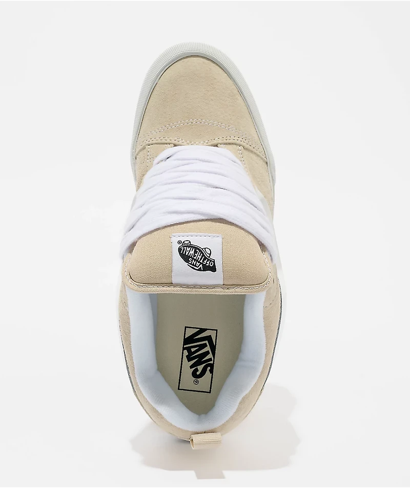 Vans Knu Skool Pig Suede Oatmeal Skate Shoes