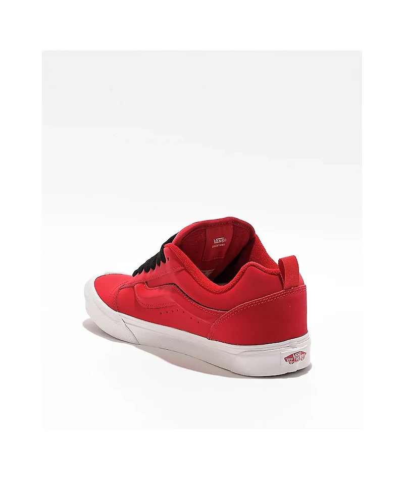 Vans Knu Skool Red & Black Skate Shoes