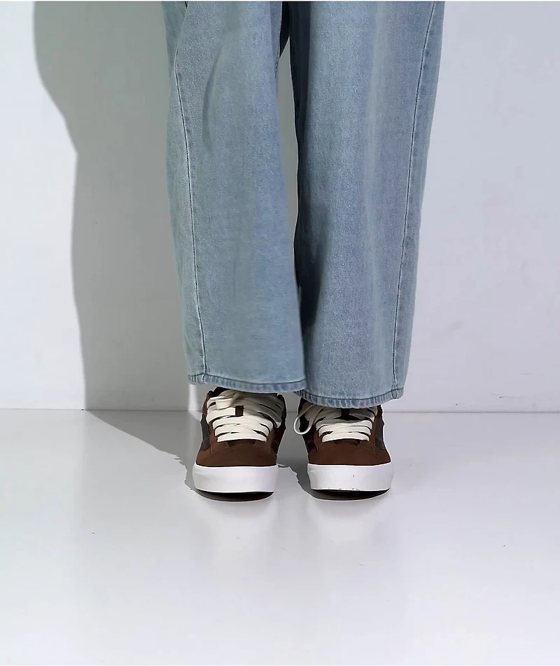 Vans Knu Skool Suede Brown Skate Shoes