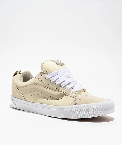 Vans Knu Skool Tri-Tone Vintage White Skate Shoes