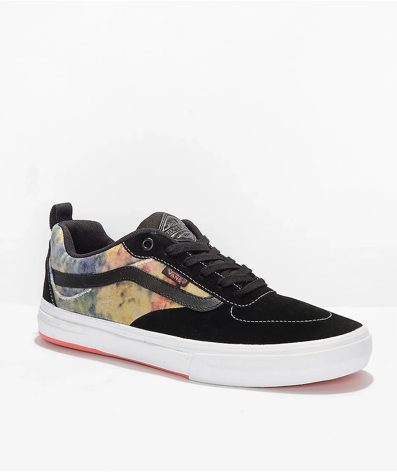 Vans Kyle Walker Pro Black & Multi Tie Dye Terry Skate Shoes