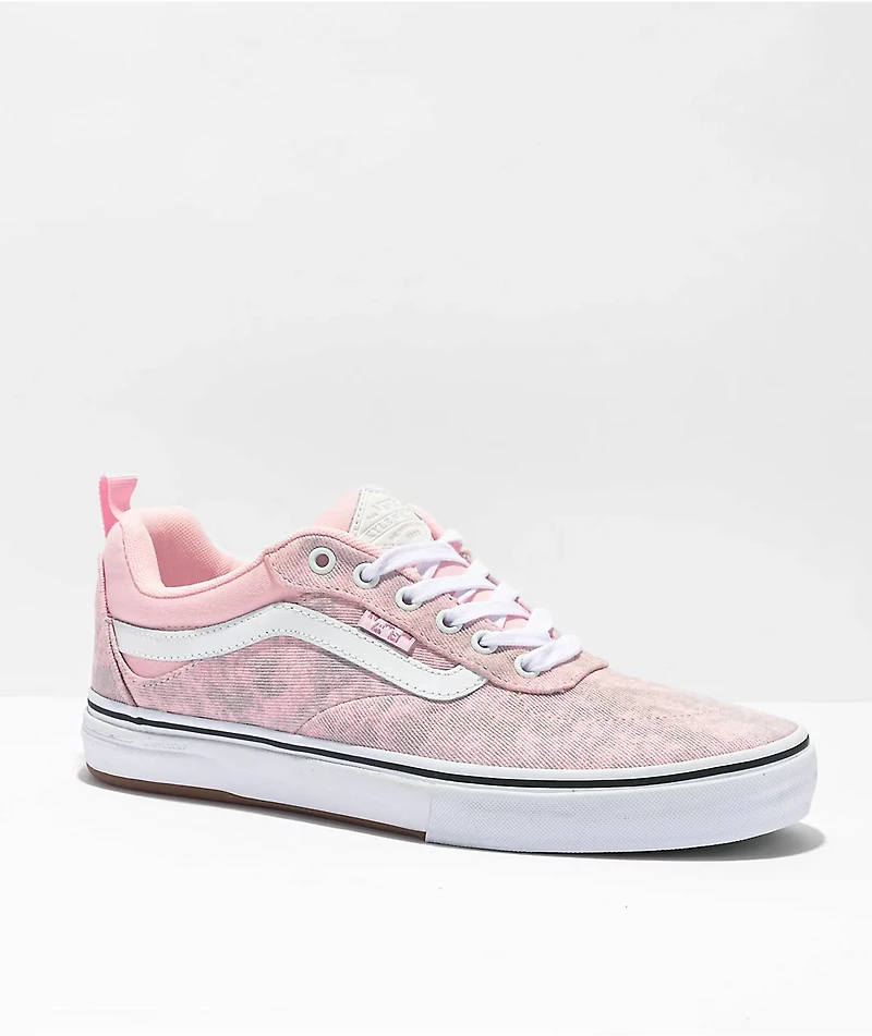 Vans Kyle Walker Pro Pink Acid Denim Skate Shoes