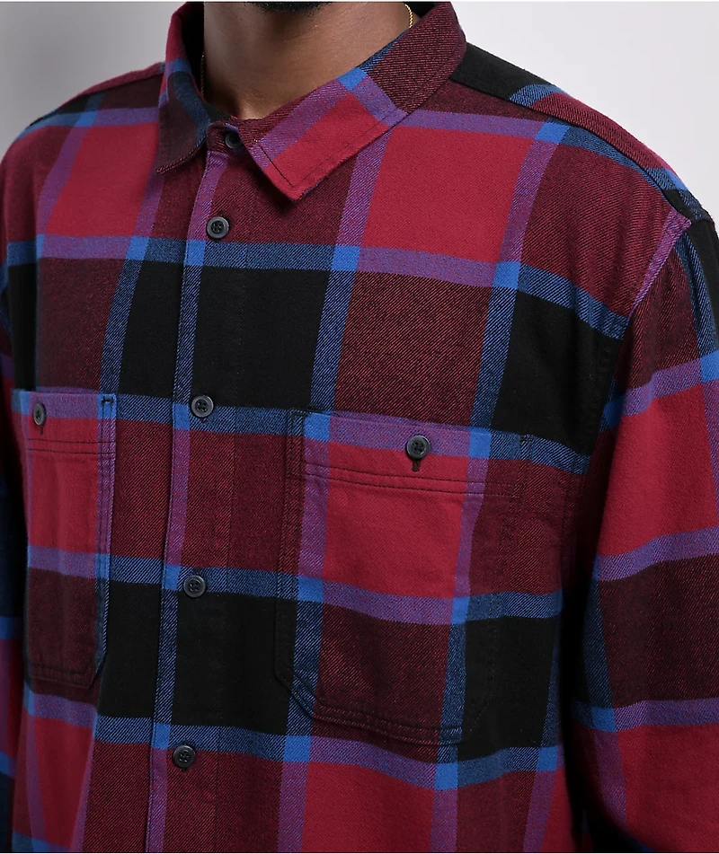Vans Larkspur Burgundy Flannel Shirt