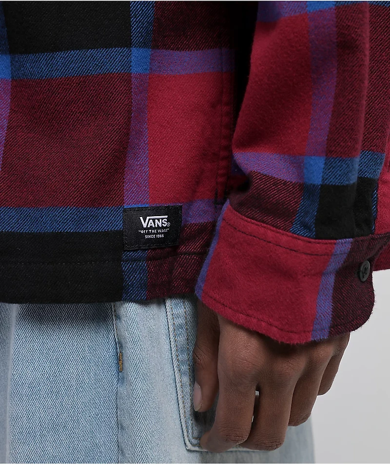 Vans Larkspur Burgundy Flannel Shirt
