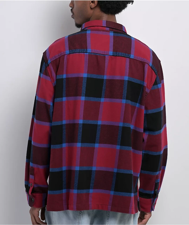 Vans Larkspur Burgundy Flannel Shirt