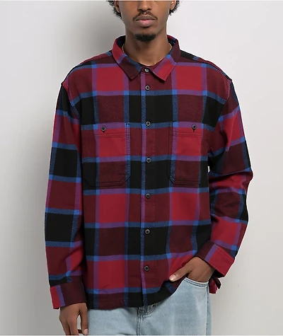 Vans Larkspur Burgundy Flannel Shirt