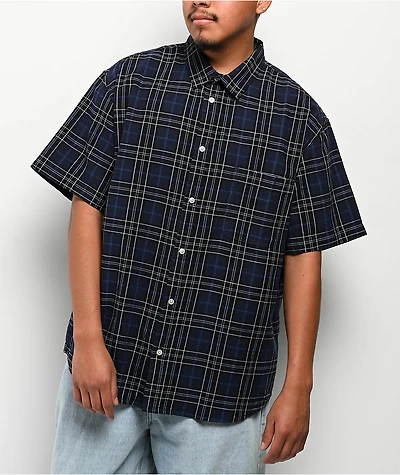Vans Lawson Blue Plaid Short Sleeve Shirt