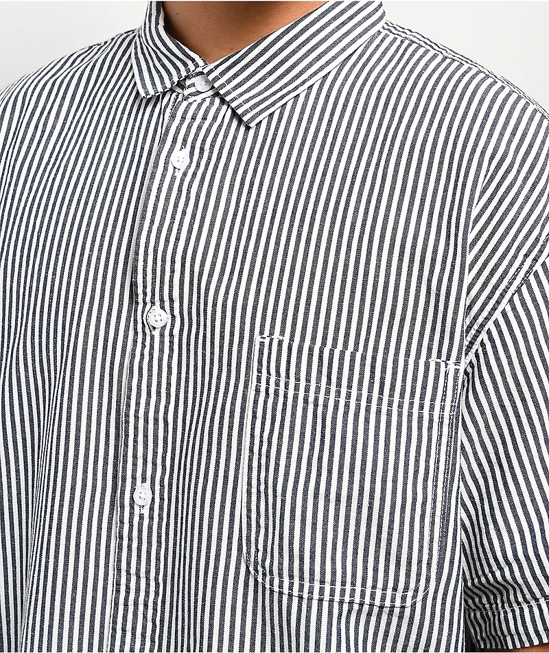 Vans Lawson White Stripe Short Sleeve Shirt