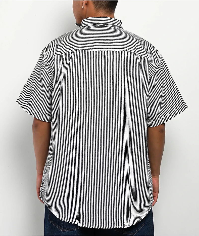 Vans Lawson White Stripe Short Sleeve Shirt