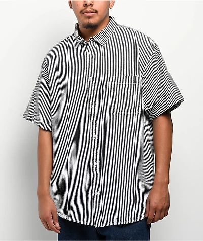 Vans Lawson White Stripe Short Sleeve Shirt