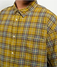 Vans Lawson Yellow Plaid Short Sleeve Shirt