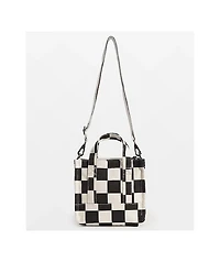 Vans Lil Pergs White & Black Checker Mini Tote Bag