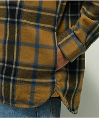Vans Lopes Brown & Black Hooded Flannel Shirt