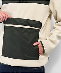 Vans Mammoth Fleece Cream & Green Anorak Jacket