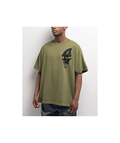 Vans Mike Gigliotti Skull Grape Leaf Green T-Shirt