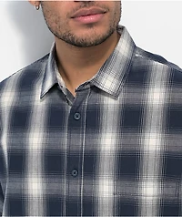 Vans Nick Michel Blue & White Checkered Short Sleeve Button Up Shirt