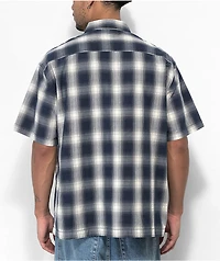 Vans Nick Michel Blue & White Checkered Short Sleeve Button Up Shirt
