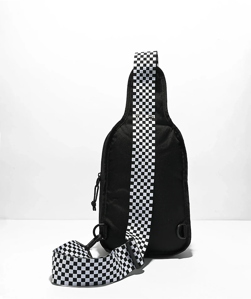 Vans Novelty Sling Black & Checker Crossbody Bag
