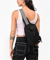 Vans Novelty Sling Black & Checker Crossbody Bag