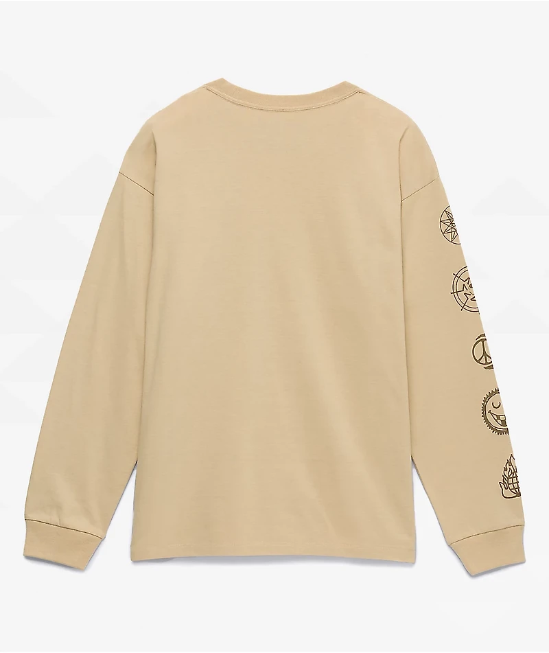 Vans Off The Wall Skate Classics Taupe Long Sleeve T-Shirt